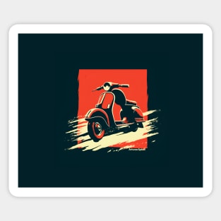 Vintage reto scooter Sticker